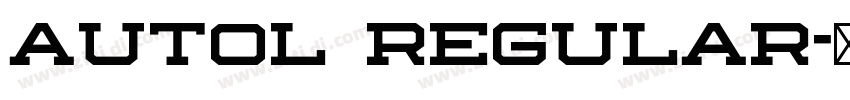 Autol Regular字体转换